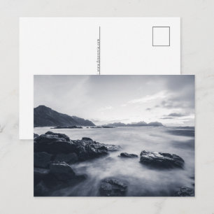 Landschapsfoto langs de kust feestdagenkaart