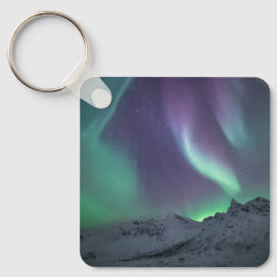 Landschapsfoto Noordelijke lichten Sleutelhanger