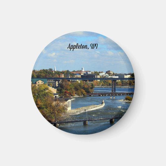 Landschapsfoto van Appleton, Wisconsin Magneet (Voorkant)
