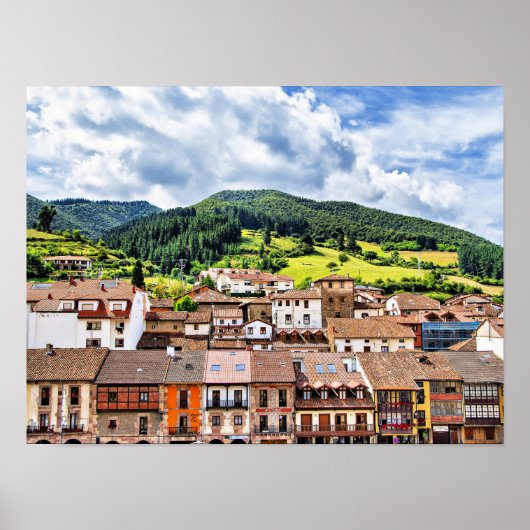Landschapsfoto van Cantabrië, Spanje Poster (Voorkant)