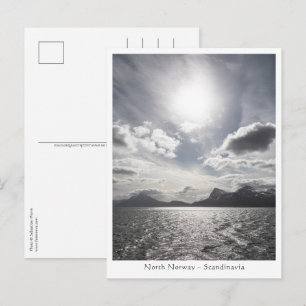 Landschapsfoto van de kust van Noorwegen Briefkaart