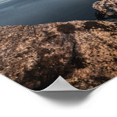 Landschapsfoto van de kust van Noorwegen Poster (Hoek)