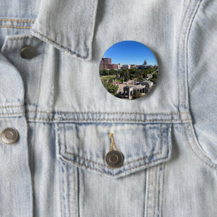 Landschapsfoto van Denver Colorado Ronde Button 5,7 Cm
