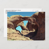 Landschapsfoto van Double Arch Desert Briefkaart (Voorkant / Achterkant)