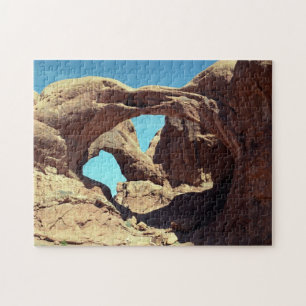 Landschapsfoto van Double Arch Desert Legpuzzel