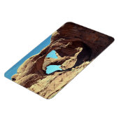 Landschapsfoto van Double Arch Desert Magneet (Linkerzijde)