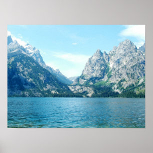 Landschapsfoto van het Grote Teton National Park Poster
