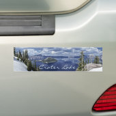 Landschapsfoto van het nationale park Blue Crater Bumpersticker (Op auto)