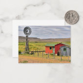 Landschapsfoto van Nebraska Notitiekaartje (Voorkant / Achterkant in situ)