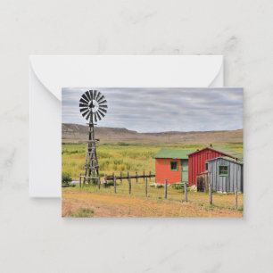 Landschapsfoto van Nebraska Notitiekaartje