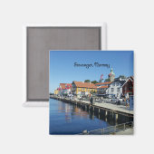 Landschapsfoto van Stavanger, Noorwegen Magneet (Voorkant / Achterkant)