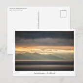 Landschapsfoto van Svalbard Briefkaart (Voorkant / Achterkant)