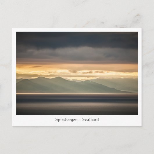Landschapsfoto van Svalbard Briefkaart (Voorkant)