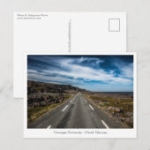 Landschapsfoto van wegreisweg briefkaart (Voorkant / Achterkant)