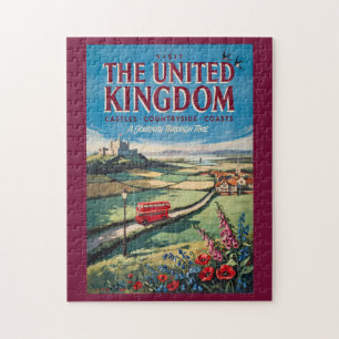 Landschapsillustratie Reis Kunst Verenigd Koninkri Legpuzzel