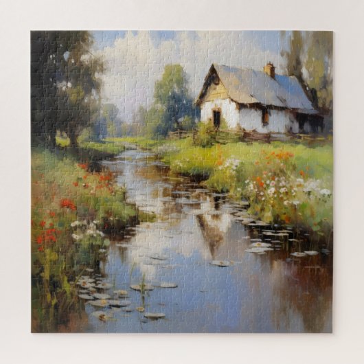 Landschapsimpressionisme Legpuzzel (Verticaal)