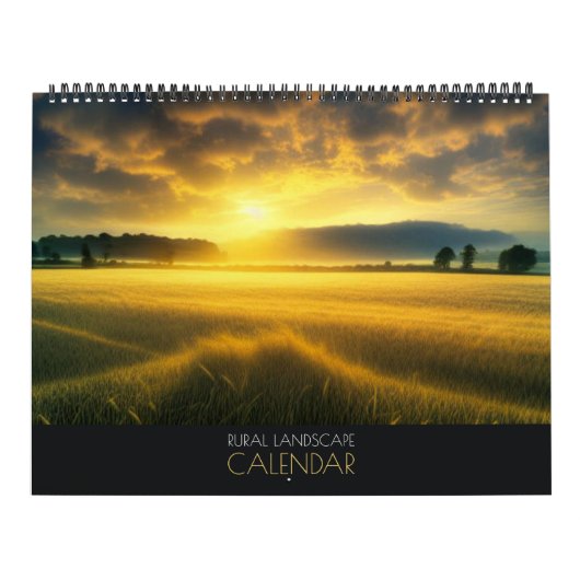 Landschapskalender voor het platteland kalender (Hoes)
