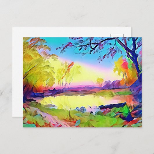 Landschapskunst Briefkaart (Voorkant / Achterkant)