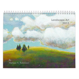 Landschapskunst leuk roofachtig kleurrijk schilder kalender