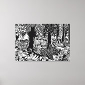 Landschapskunst Print B & W Art Canvas Afdrukken (Voorkant)