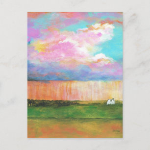 Landschapskunst Schilderen Rainstorm Kleine Boerde Briefkaart