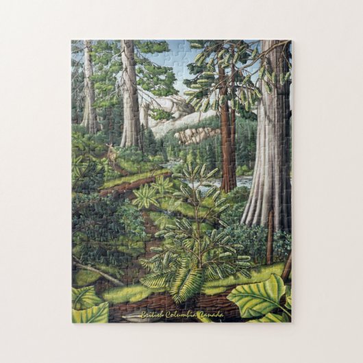 Landschapskunstpuzzel BC Natuur puzzel gepersonali (Verticaal)
