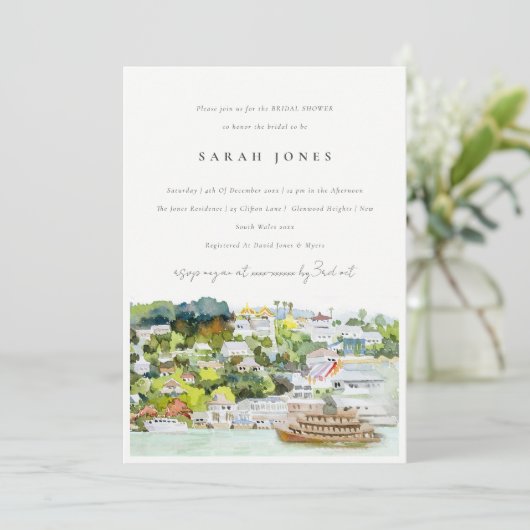 Landschapslandschap Chic River Cruise Vrijgezellen Kaart (Staand voorkant)