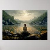 Landschapsmeditatie Serene Rustig Poster (Voorkant)