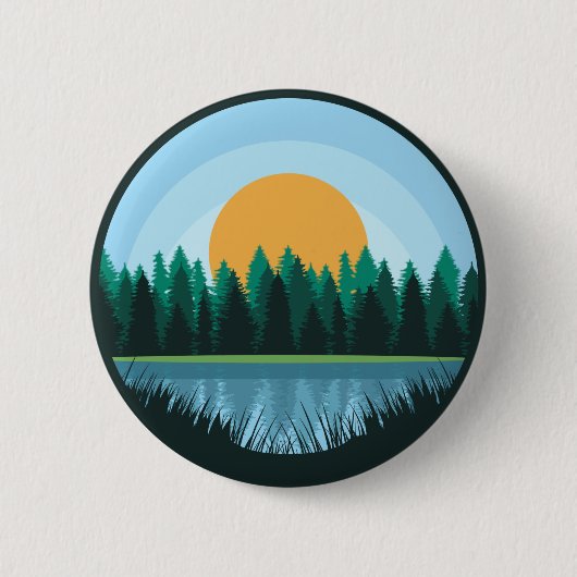 Landschapsmeer Button (Voorkant)