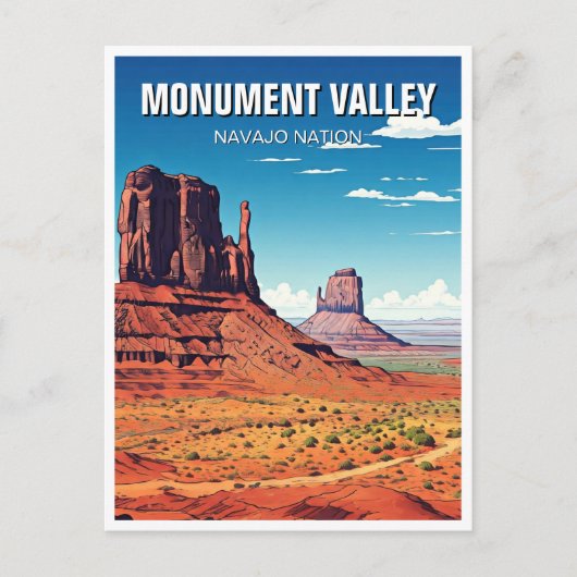 Landschapsmonument Valley Navajo Nation Souvenir Briefkaart (Voorkant)