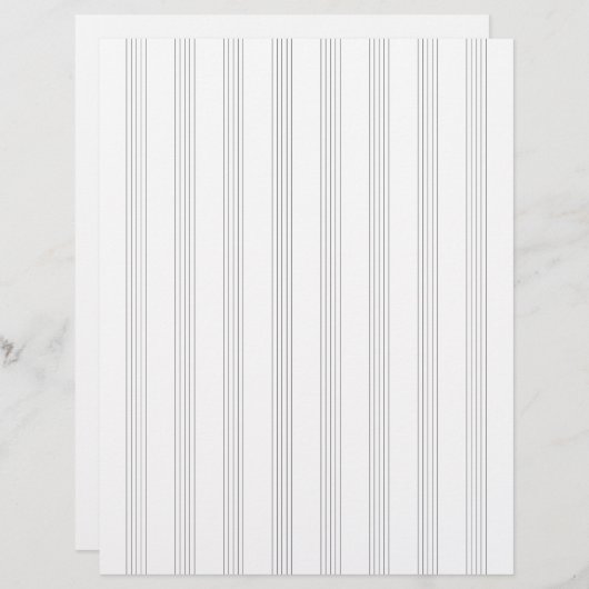 Landschapsmuziek Manuscript Paper (Personeelspapie Briefhoofd (Voorkant / Achterkant)