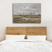 Landschapsolie op doek,  kunst. Olie Poster