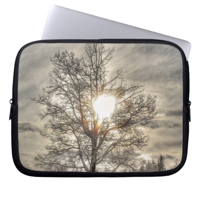 Landschapsontwerp van de Natuur Cariboo Laptop Sleeve (Voorkant)