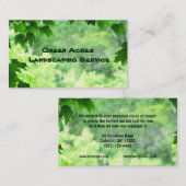 Landschapsontwerp Visitekaartje (Voorkant / Achterkant)