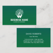 Landschapsontwerp voor de zorg in de stad - Logo Visitekaartje (Voorkant / Achterkant)