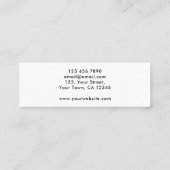 Landschapsontwerper groen mini visitekaartje (Achterkant)