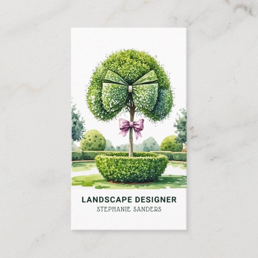 Landschapsontwerper Visitekaartje (Voorkant)