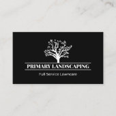 Landschapsprofessionals in zwart-wit visitekaartje (Voorkant)