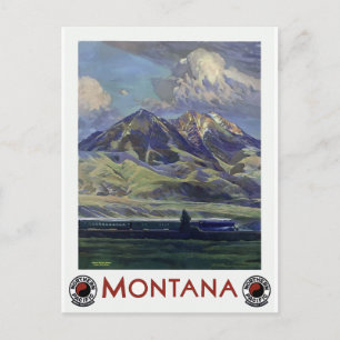landschapsreis Montana per trein Briefkaart