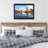 Landschapsrivier in najaar op Canvas Print (Insitu (Slaapkamer))