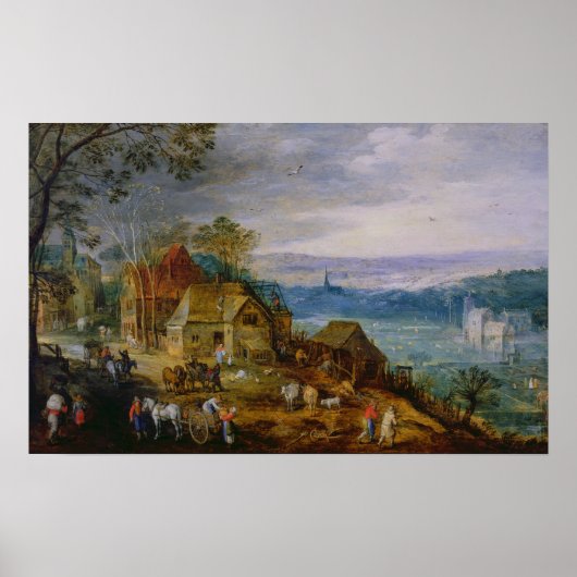 Landschapsscène Poster (Voorkant)