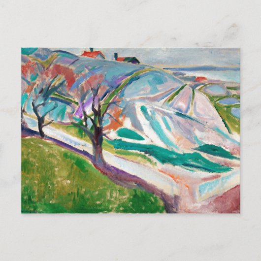 Landschapsschilderij Edward Munch Briefkaart (Voorkant)