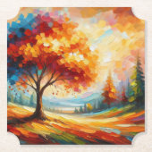 Landschapsschilderij met heldere kleuren-96771 kartonnen onderzetters (Voorkant)