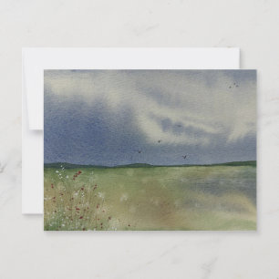 Landschapsschildering briefkaart