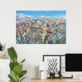 Landschapsschildering van het nationale park Yosem Poster (Thuiskantoor)