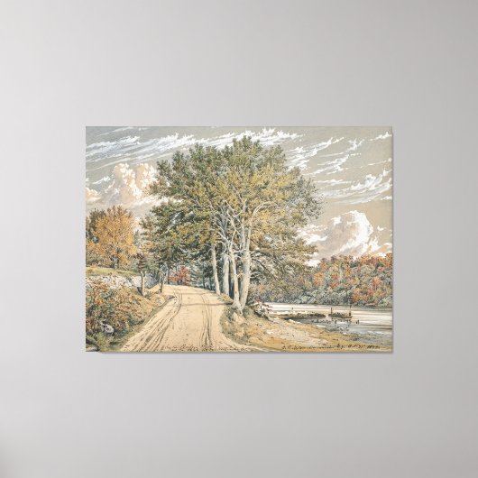 landschapsschilderkunst Harlem River Canvas Afdruk (Voorkant)