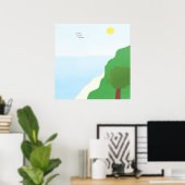 landschapsschilderkunst poster (Thuiskantoor)