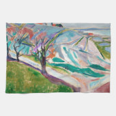 Landschapsschilders Edward Munch Expressionist Art Theedoek (Horizontaal)