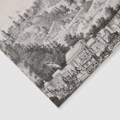 Landschapsstad Ephemera Decoupage Tissuepapier (Detail)