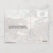 Landschapsstijl van Chao Meng-Fu door Wang Sh � mi Briefkaart (Achterkant)